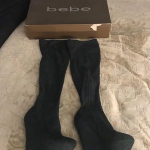BeBe over the knee wedge Boot size 8